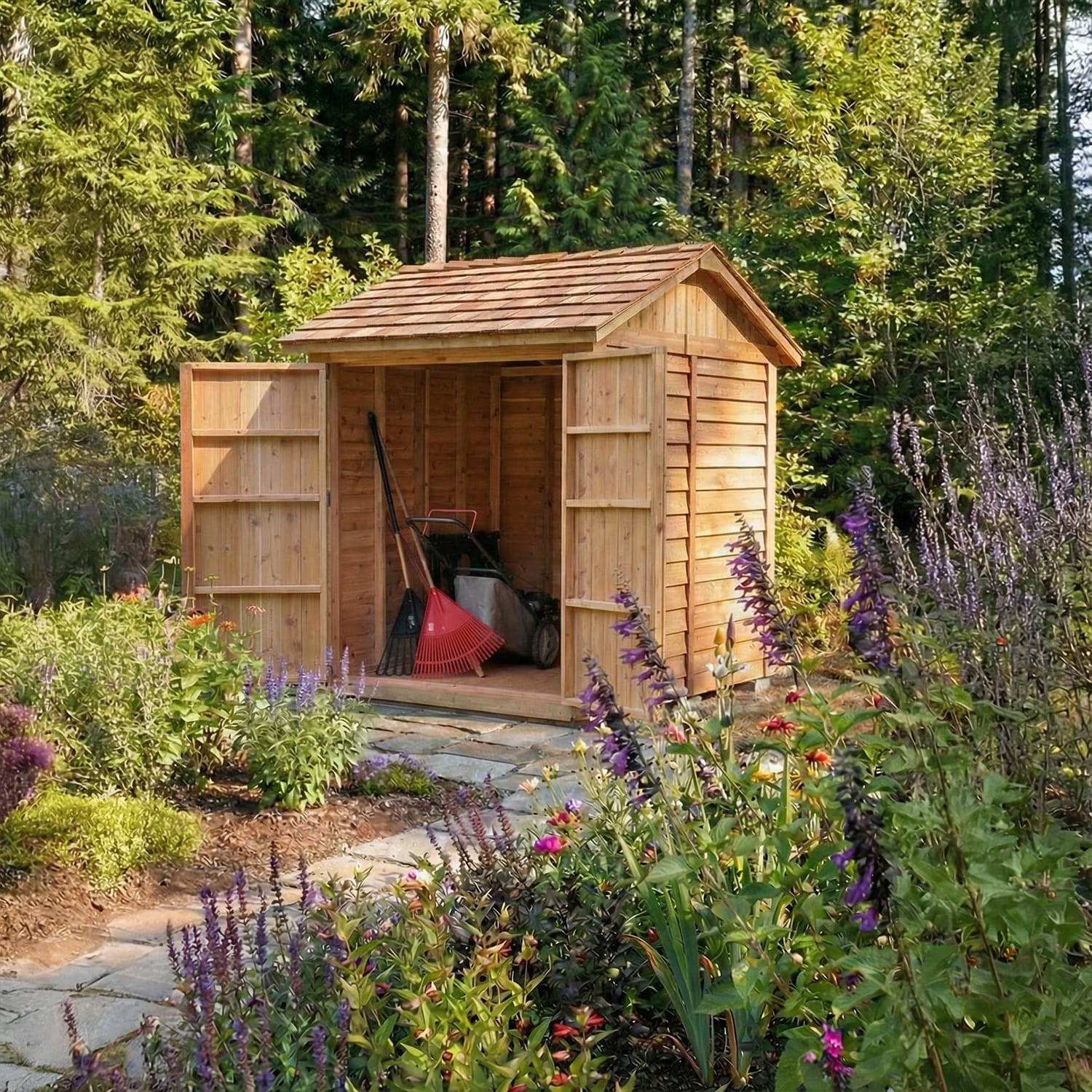 Wooden Sheds | 6x6 Shed | - Outdoor Living Toda, image size:1500x1500