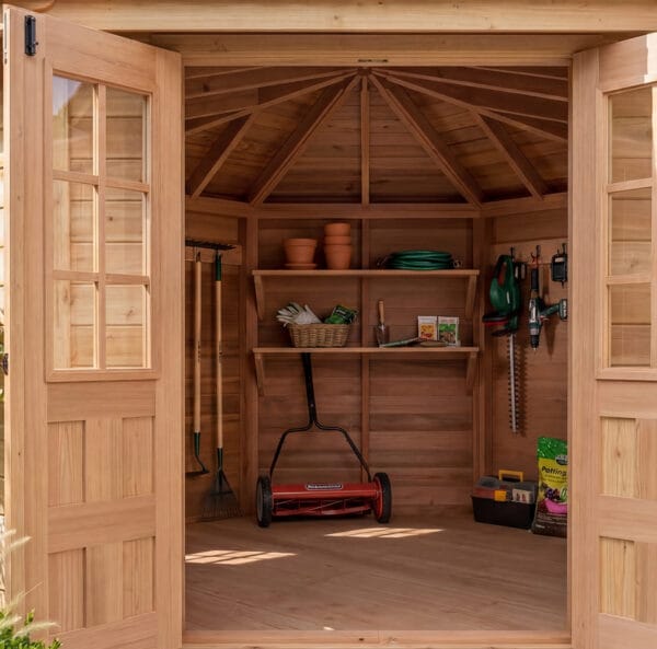 Penthouse Corner Shed 9ft x 9ft Outdoor Living Today Western Red Cedar Shed Kit 10