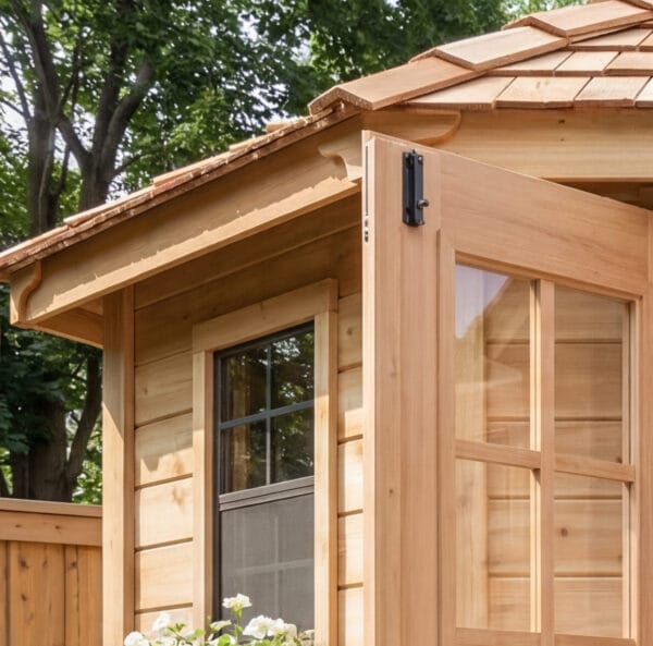 Penthouse Corner Shed 9ft x 9ft Outdoor Living Today Western Red Cedar Shed Kit 2