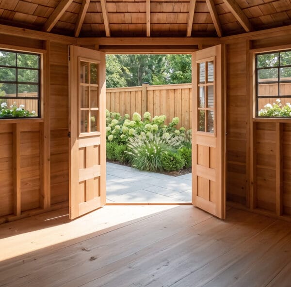 Penthouse Corner Shed 9ft x 9ft Outdoor Living Today Western Red Cedar Shed Kit 21
