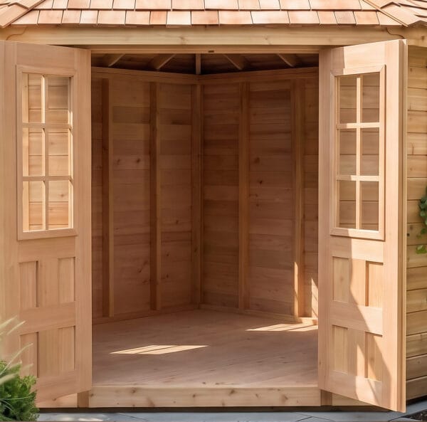Penthouse Corner Shed 9ft x 9ft Outdoor Living Today Western Red Cedar Shed Kit 22