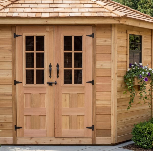 Penthouse Corner Shed 9ft x 9ft Outdoor Living Today Western Red Cedar Shed Kit 6