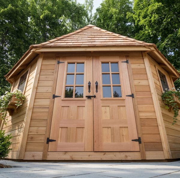 Penthouse Corner Shed 9ft x 9ft Outdoor Living Today Western Red Cedar Shed Kit 7