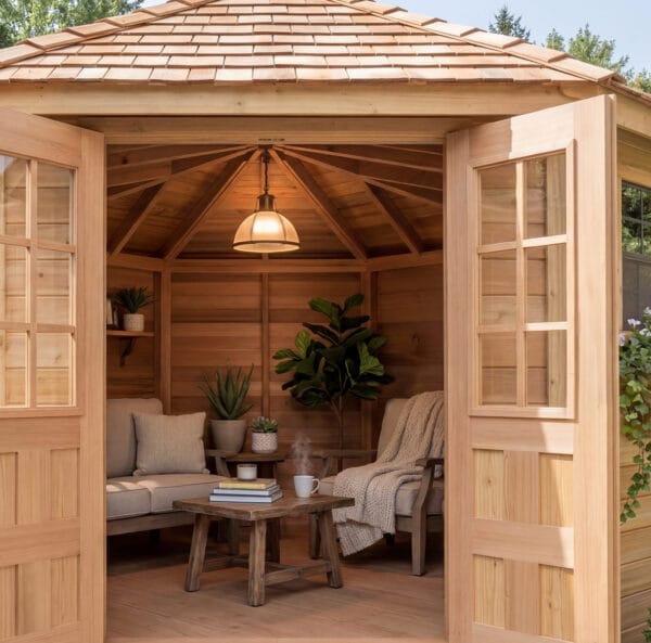 Penthouse Corner Shed 9ft x 9ft Outdoor Living Today Western Red Cedar Shed Kit 8