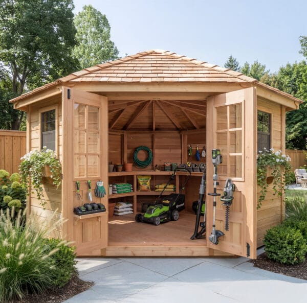 Penthouse Corner Shed 9ft x 9ft Outdoor Living Today Western Red Cedar Shed Kit 9
