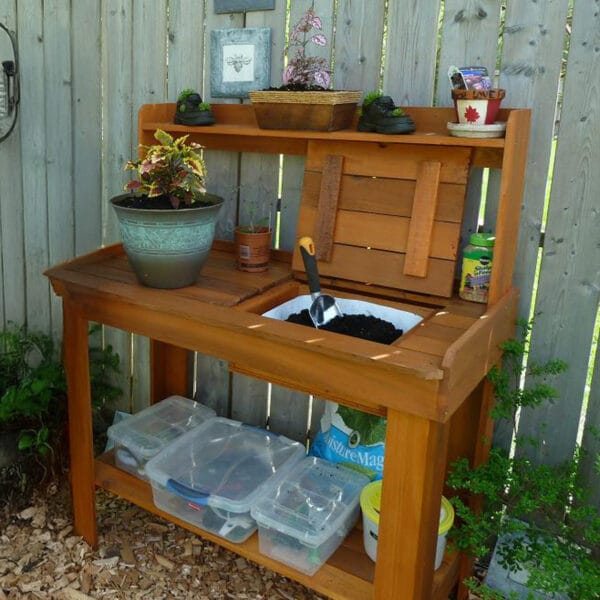 4×2 Western Red Cedar Potting Bench – Outdoor Garden Workstation 8 Potting Bench 4x2 Western Red Cedar Raised Garden Bed Kit Outdoor Living Today 6