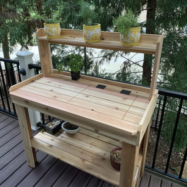 4×2 Western Red Cedar Potting Bench – Outdoor Garden Workstation 12 Potting Bench 4x2 Western Red Cedar Raised Garden Bed Kit Outdoor Living Today 7