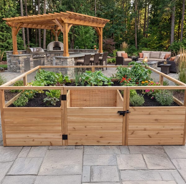 Raised Garden Bed 8x8 Western Red Cedar Gardeningkit Outdoor Living Today Raised Garden Bed 5