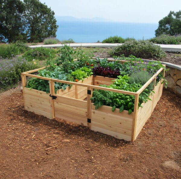 Raised Garden bed 8x8 western red cedar outdoor living today