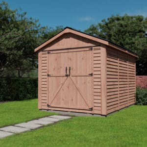 Space Master 8 x 12 Cedar Metal Roof OLT 4