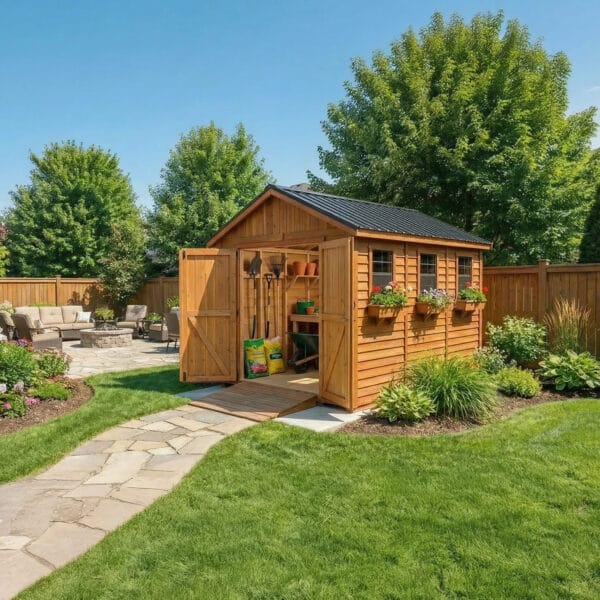 Space Master 8x12 Western Red Cedar Shed Kit Outdoor Living Today 12