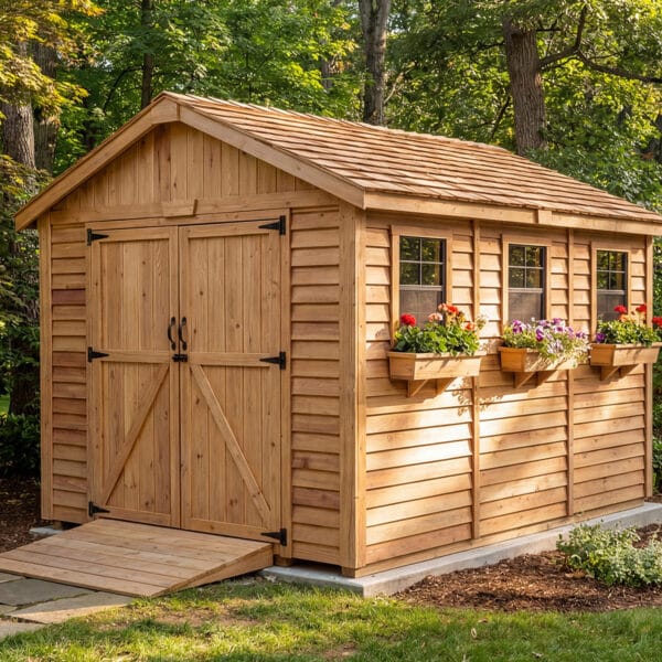 Space Master 8x12 Western Red Cedar Shed Kit Outdoor Living Today 30
