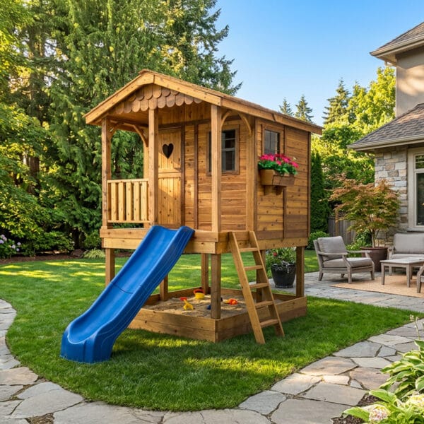 Sunflower Playhouse Outdoor Living Today Cedar Playhouse Kit Western Red Cedar 1