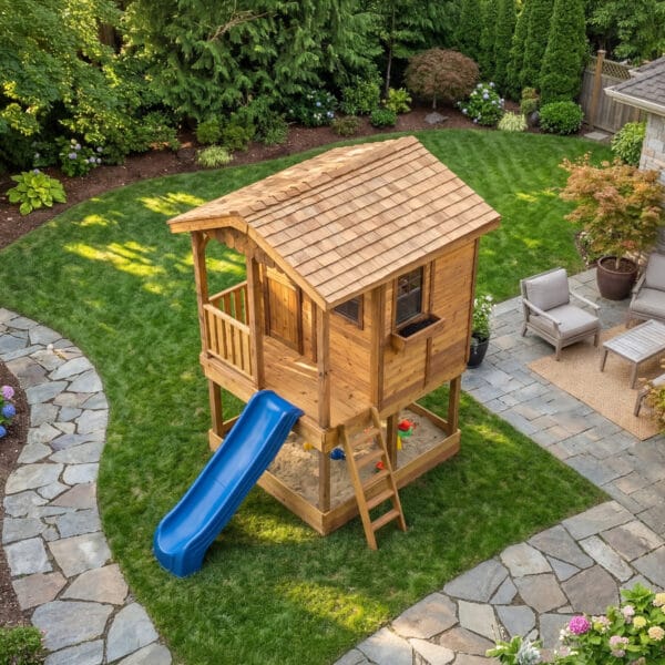 Sunflower Playhouse Outdoor Living Today Cedar Playhouse Kit Western Red Cedar 9
