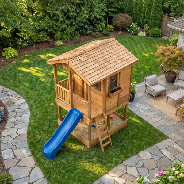 Sunflower Playhouse & Sandbox | 6x9 2 Sunflower Playhouse Outdoor Living Today Cedar Playhouse Kit Western Red Cedar 9