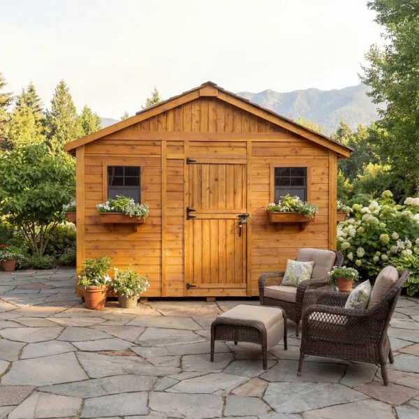 12×12 Western Red Cedar – Sunshed Garden Shed – Sunlit Greenhouse & Hobby Studio Kit 2 Sunshed 12x12 Garden shed Western Red Cedar cedar shed Outdoor Living Today 13