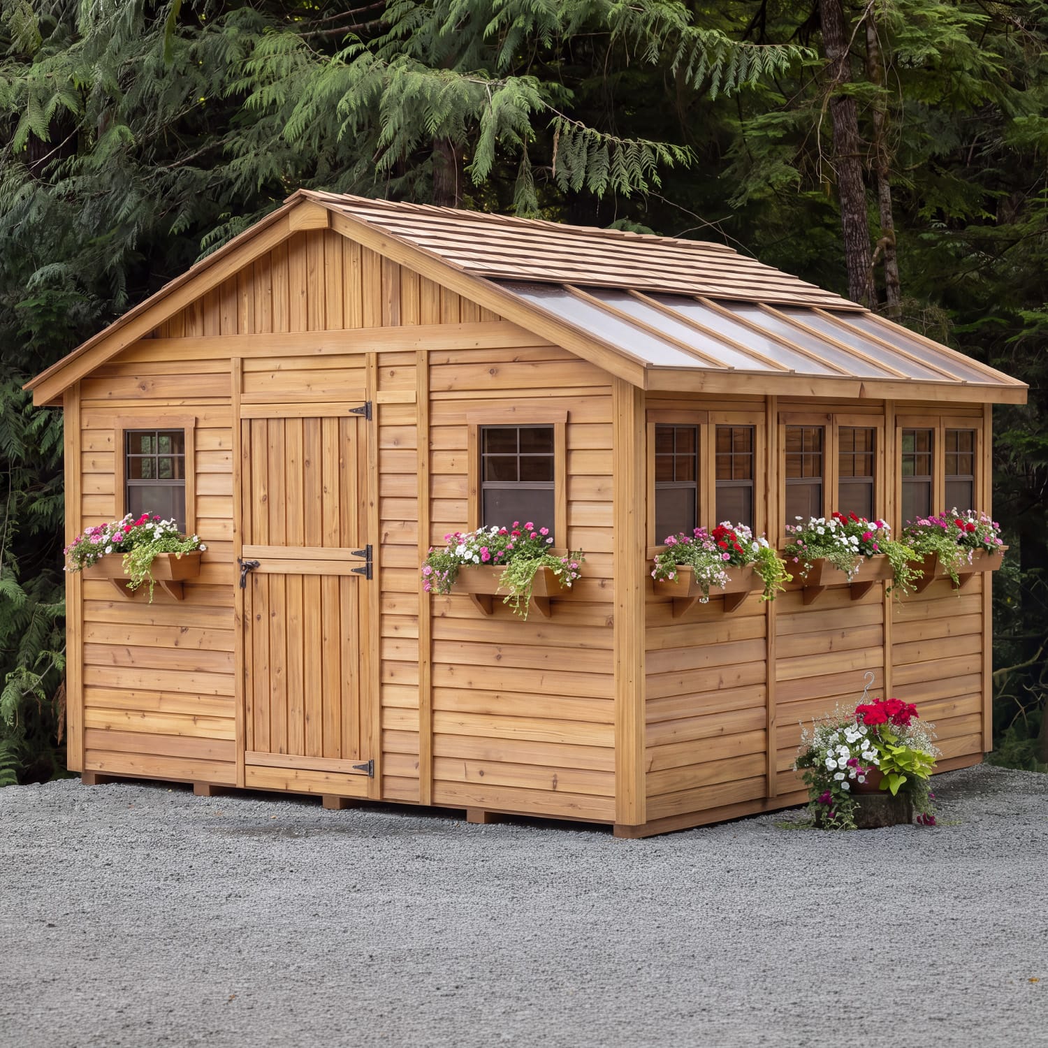 12×12 Western Red Cedar – Sunshed Garden Shed