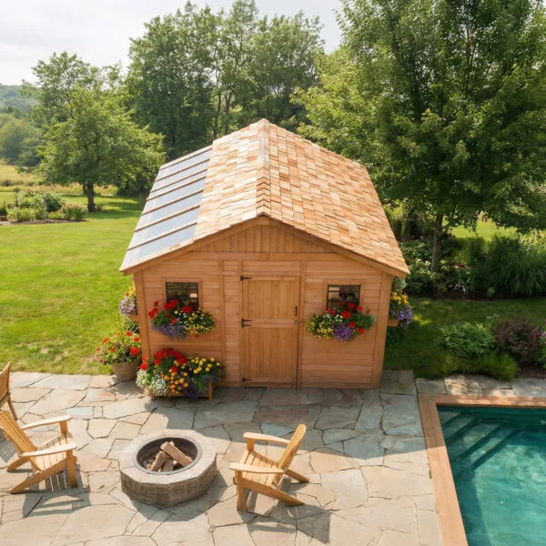 12×12 Western Red Cedar – Sunshed Garden Shed – Sunlit Greenhouse & Hobby Studio Kit 6 Sunshed 12x12 Garden shed Western Red Cedar cedar shed Outdoor Living Today 5jpg