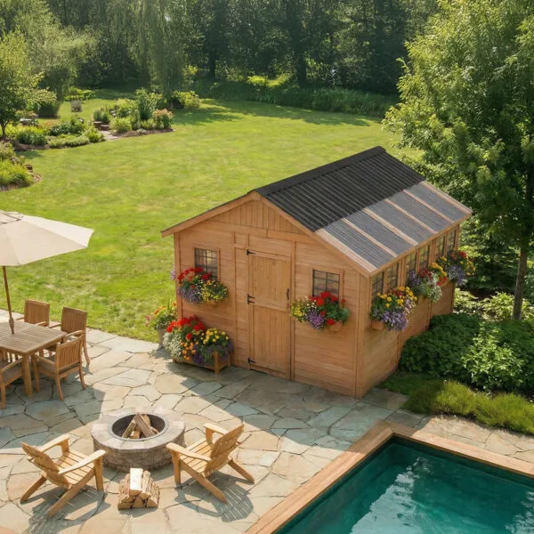 12×12 Western Red Cedar – Sunshed Garden Shed – Sunlit Greenhouse & Hobby Studio Kit 10 Sunshed 12x12 Garden shed Western Red Cedar cedar shed Outdoor Living Today 9 jpg