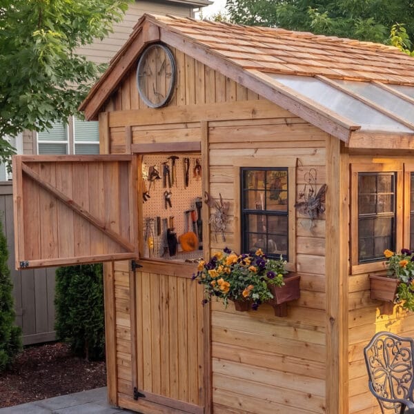 Sunshed 8x8 Garden shed Western Red Cedar cedar shed Outdoor Living Today 12