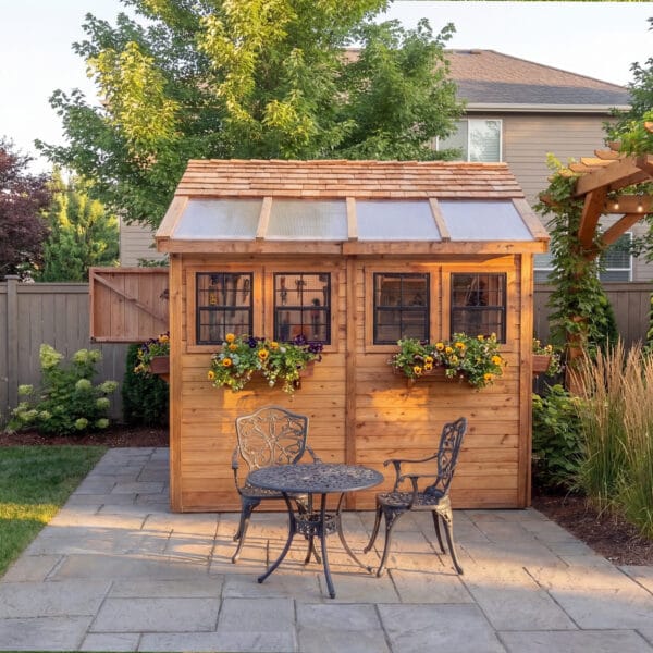Sunshed 8x8 Garden shed Western Red Cedar cedar shed Outdoor Living Today 13