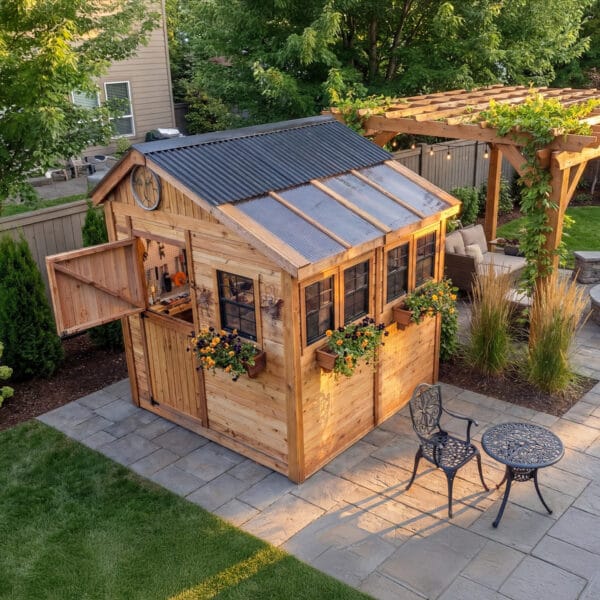 Sunshed 8x8 Garden shed Western Red Cedar cedar shed Outdoor Living Today 15