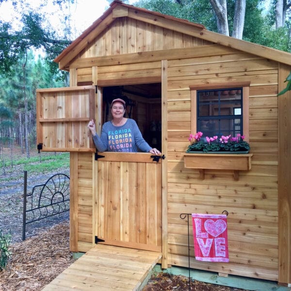 Sunshed 8x8 Garden shed Western Red Cedar cedar shed Outdoor Living Today 23