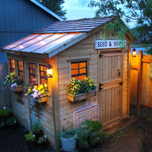 Sunshed 8x8 Garden shed Western Red Cedar cedar shed Outdoor Living Today 24