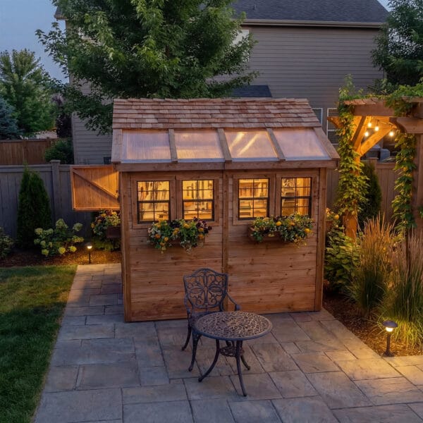 Sunshed 8x8 Garden shed Western Red Cedar cedar shed Outdoor Living Today 9