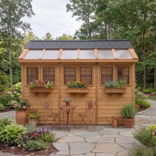 Sunshed Garden Shed 8 ft x 12 ft Western Red Cedar Shed Outdoor Living Today cedar shed kit 11