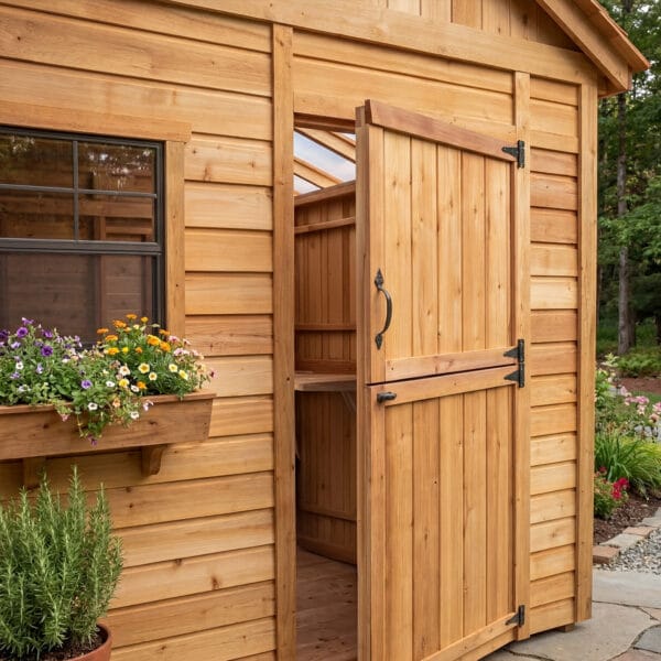 Sunshed Garden Shed 8 ft x 12 ft Western Red Cedar Shed Outdoor Living Today cedar shed kit 14