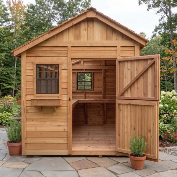 Sunshed Garden Shed 8 ft x 12 ft Western Red Cedar Shed Outdoor Living Today cedar shed kit 15