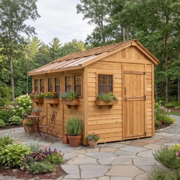 Sunshed Garden Shed 8 ft x 12 ft Western Red Cedar Shed Outdoor Living Today cedar shed kit 18
