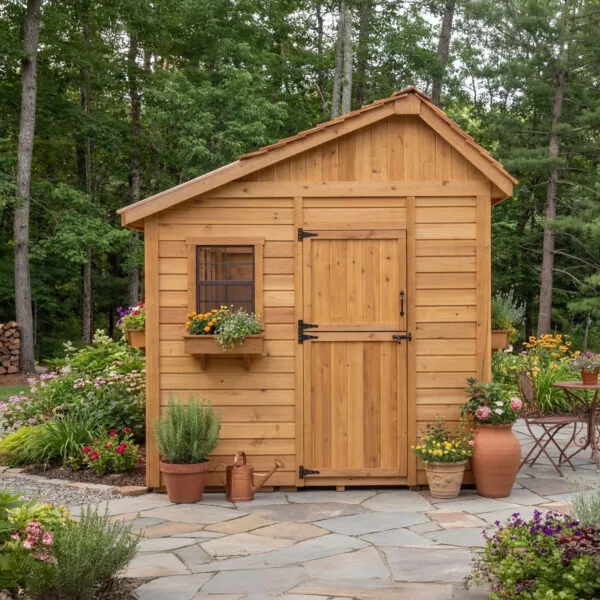 Sunshed Garden Shed 8 ft x 12 ft Western Red Cedar Shed Outdoor Living Today cedar shed kit 5