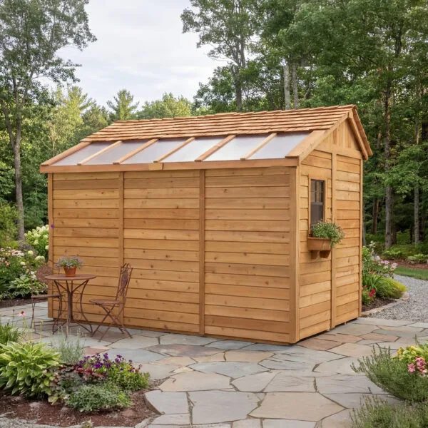Sunshed Garden Shed 8 ft x 12 ft Western Red Cedar Shed Outdoor Living Today cedar shed kit 8