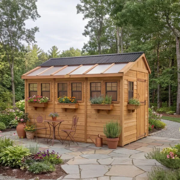 Sunshed Garden Shed 8 ft x 12 ft Western Red Cedar Shed Outdoor Living Today cedar shed kit 9
