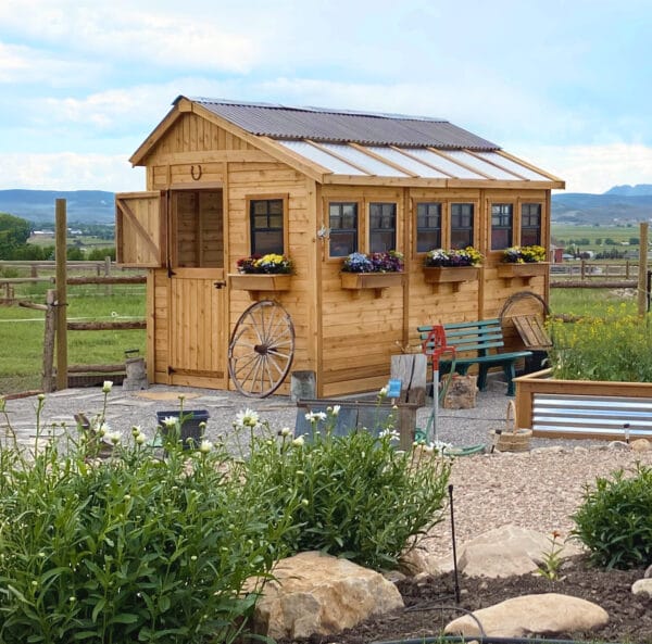 8×12 Western Red Cedar – Sunshed Garden Shed – Sunlit Workspace & Greenhouse Kit 1 Sunshed Garden Shed 8x12 Western Red Cedar Shed Outdoor Living Today