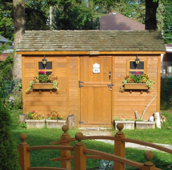 12×8 Western Red Cedar – Cabana Shed – Poolside Storage & Utility Kit 6 cb128 4