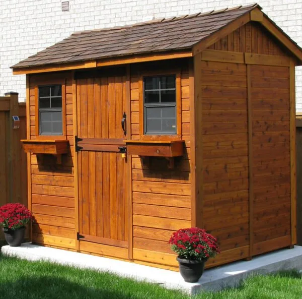 9×6 Western Red Cedar – Cabana Shed – Poolside Storage & Utility Kit 20 cb96 4