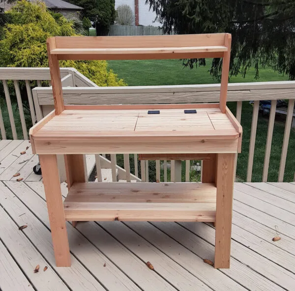 4×2 Western Red Cedar Potting Bench – Outdoor Garden Workstation 11 pb42 14