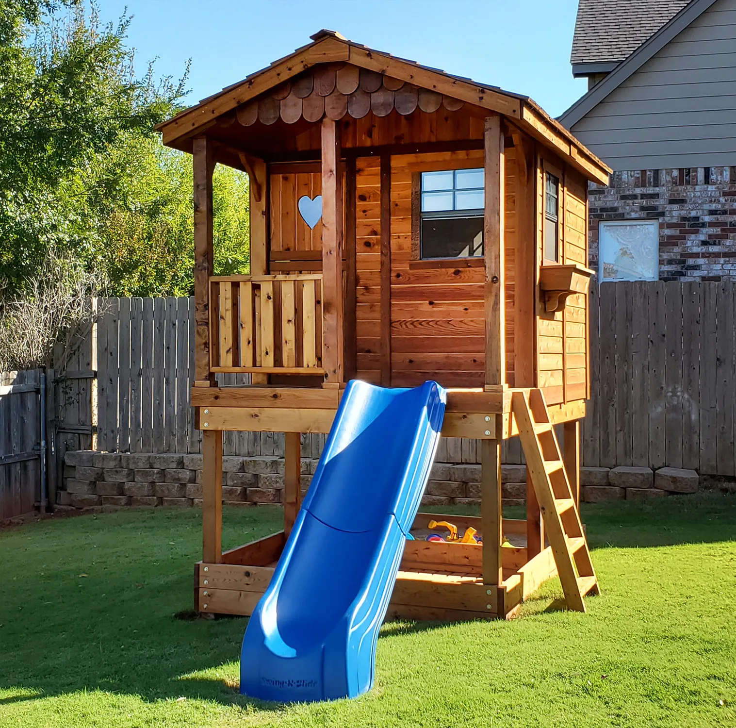 Playhouse with Sandbox 6'x9' Outdoor Living Today