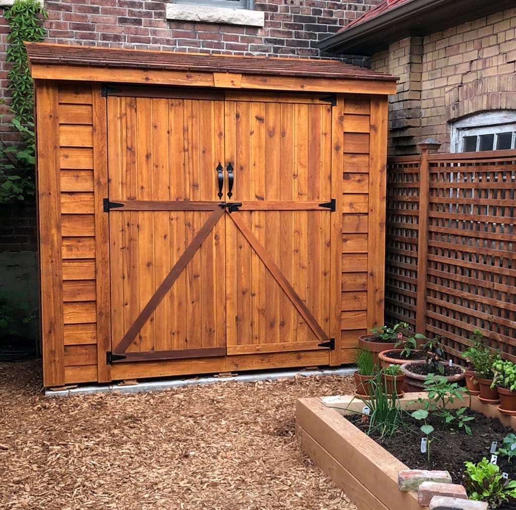 Lean to Shed 8x4 Double Doors Outdoor Living Today