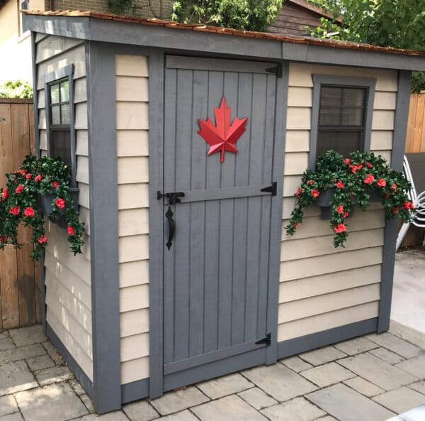 8×4 Cedar Shed - SpaceSaver Single Door – Lean-To Storage Kit 13 ss84 single 4