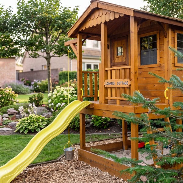 sunflower 6x9 Playhouse Western Red Cedar Outdoor Living Today Childrens Playhouse 14