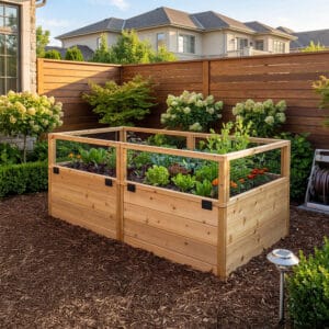 Raised Cedar Garden Bed | 6 ft × 3 ft