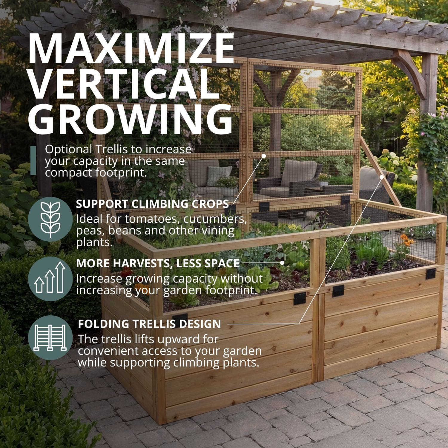 Raised Cedar Garden Bed | 6 ft × 3 ft 8 6x3 ft Raised Garden Bed Standard Kit Outdoor Living Today Western Red Cedar Raised Garden Bed Kit 40 2