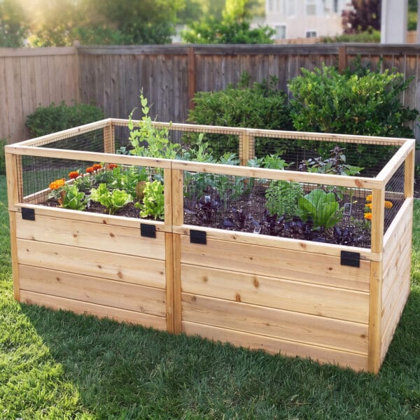 Raised Cedar Garden Bed | 6 ft × 3 ft 1 6x3 ft Raised Garden Bed Standard Kit Outdoor Living Today Western Red Cedar Raised Garden Bed Kit 60