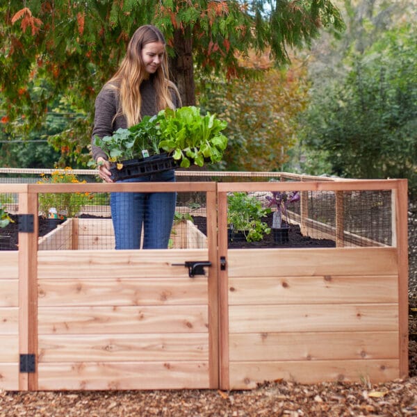 Raised Cedar Garden Bed | 8 ft × 12 ft 8 RB812ft Raised Garden Bed Standard Kit Outdoor Living Today Western Red Cedar Raised Garden Bed Kit 11