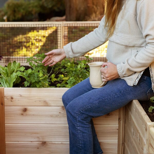 Raised Cedar Garden Bed | 8 ft × 5 ft 7 RB812ft Raised Garden Bed Standard Kit Outdoor Living Today Western Red Cedar Raised Garden Bed Kit 12