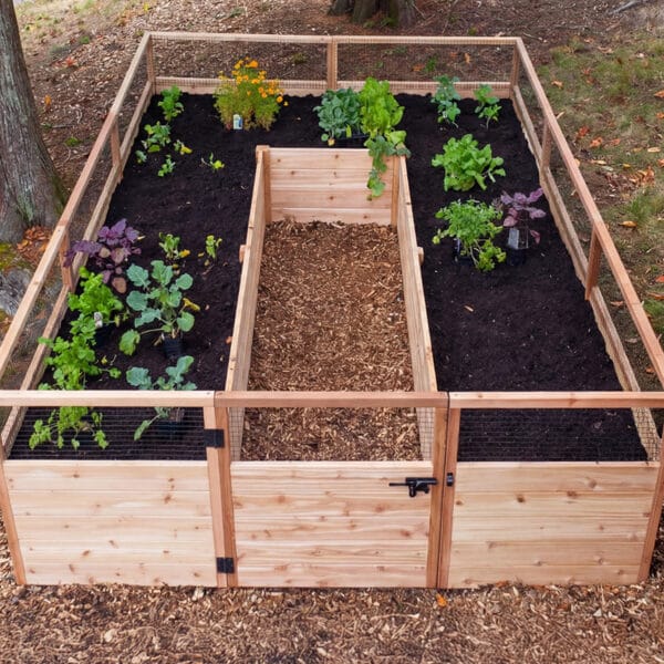Raised Cedar Garden Bed | 8 ft × 12 ft 4 RB812ft Raised Garden Bed Standard Kit Outdoor Living Today Western Red Cedar Raised Garden Bed Kit 15